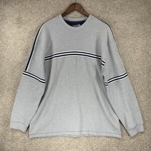Y2K Xtreme Gear Shirt XL Grey‎ Stripped Streetwear Skater VTG Long Sleeve Casual